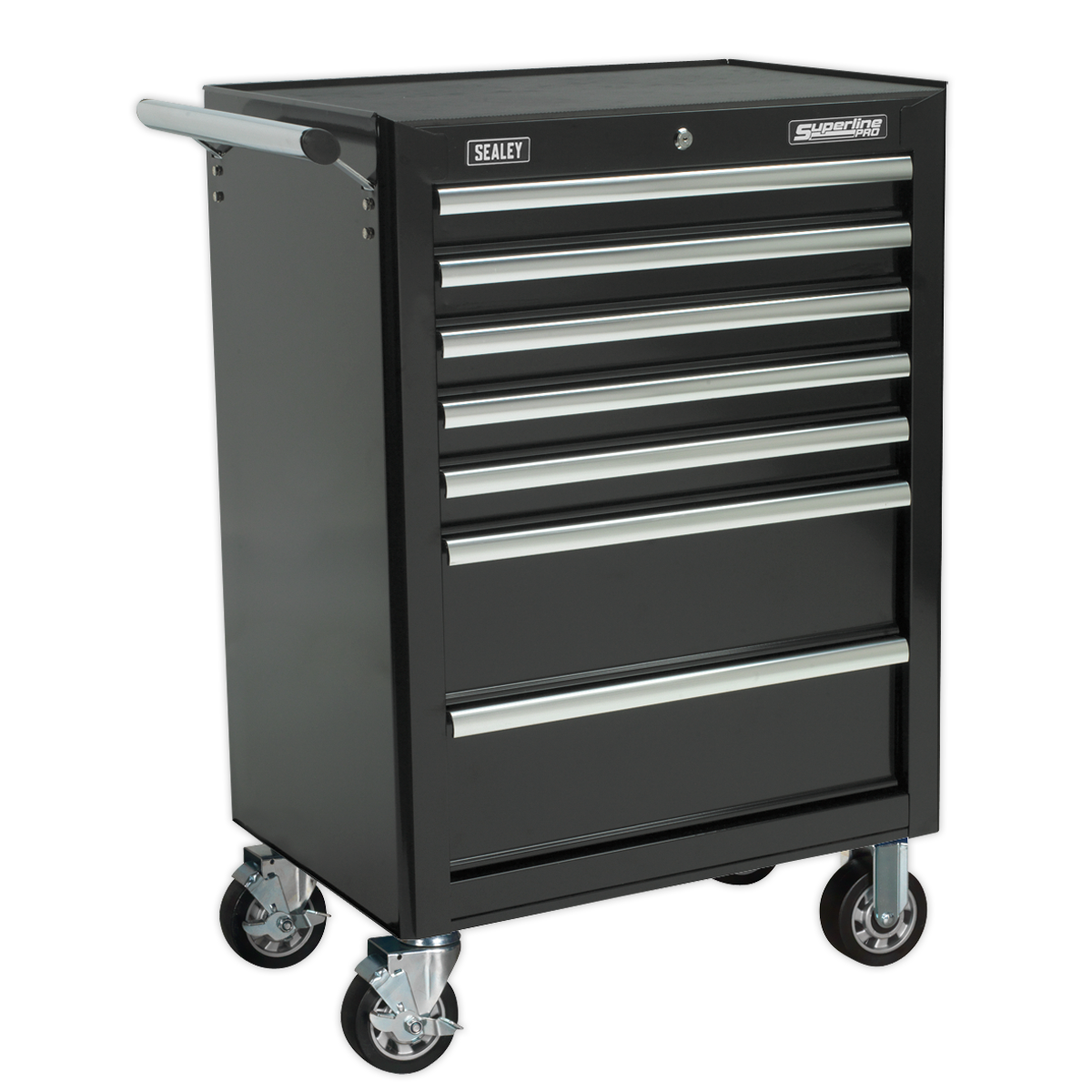Sealey AP26479TB 7 Drawer Rollcab with Ball-Bearing Slides - Black
