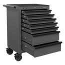 Sealey AP26479TG Rollcab 7 Drawer with Ball-Bearing Slides - Grey/Black