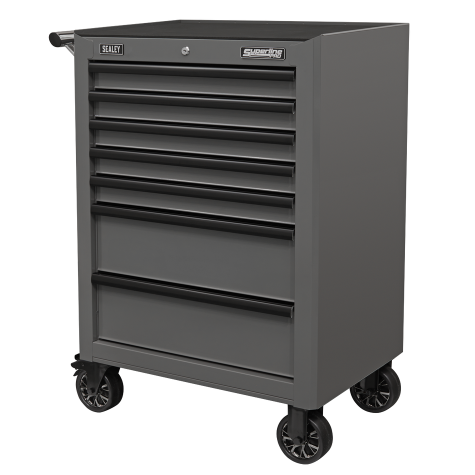 Sealey AP26479TG Rollcab 7 Drawer with Ball-Bearing Slides - Grey/Black