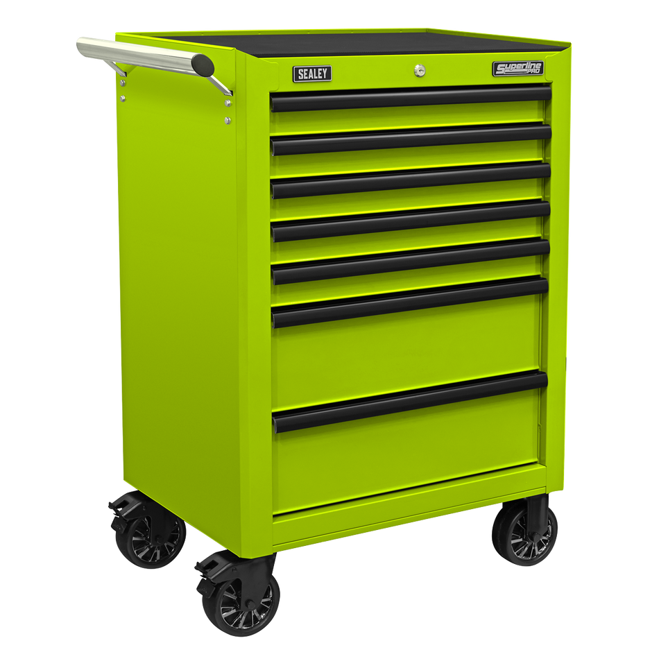 Sealey AP26479THV Rollcab 7 Drawer with Ball-Bearing Slides - Green/Black