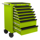 Sealey AP26479THV Rollcab 7 Drawer with Ball-Bearing Slides - Green/Black