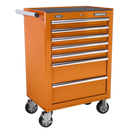 Sealey APSTACKTO 14 Drawer Topchest, Mid-Box & Rollcab Combination with Ball-Bearing Slides - Orange