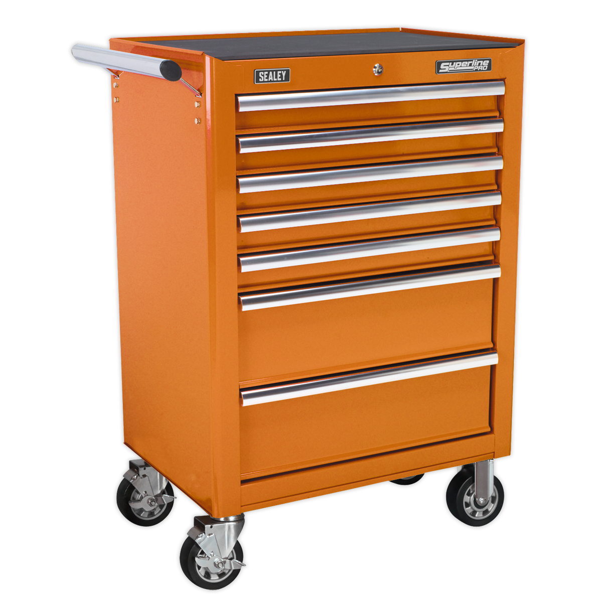 Sealey AP26479TO 7 Drawer Rollcab with Ball-Bearing Slides - Orange