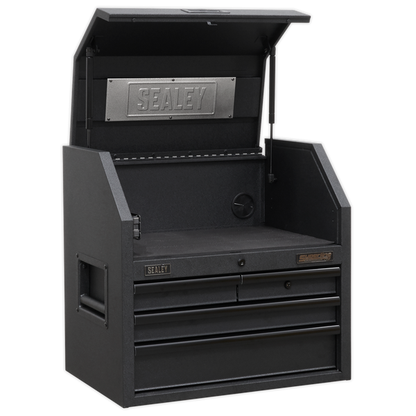 Sealey AP2704BE 4 Drawer 660mm Topchest with Soft Close Drawers & Power Strip