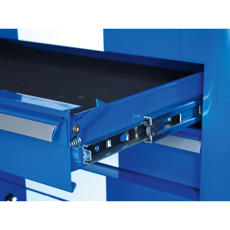 Sealey AP28204BWS 4 Drawer Retro Style Rollcab - Blue with White Stripes
