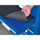 Sealey AP28204BWS 4 Drawer Retro Style Rollcab - Blue with White Stripes