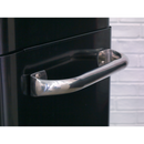 Sealey AP28204BR 4 Drawer Retro Style Rollcab - Black with Red Anodised Drawer Pulls