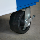 Sealey AP28COMBO2BWS 10 Drawer Retro Style Topchest, Mid-Box & Rollcab Combination Blue/White Stripes