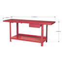 Sealey AP3020 2m Steel Workbench with Drawer