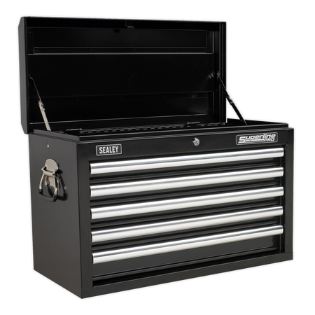 Sealey AP33059B 5 Drawer Topchest with Ball-Bearing Slides - Black