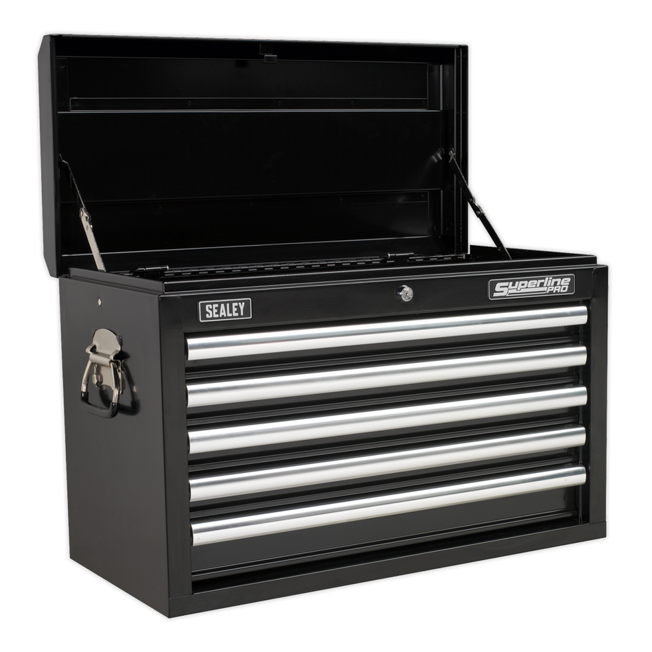 Sealey AP33059B 5 Drawer Topchest with Ball-Bearing Slides - Black