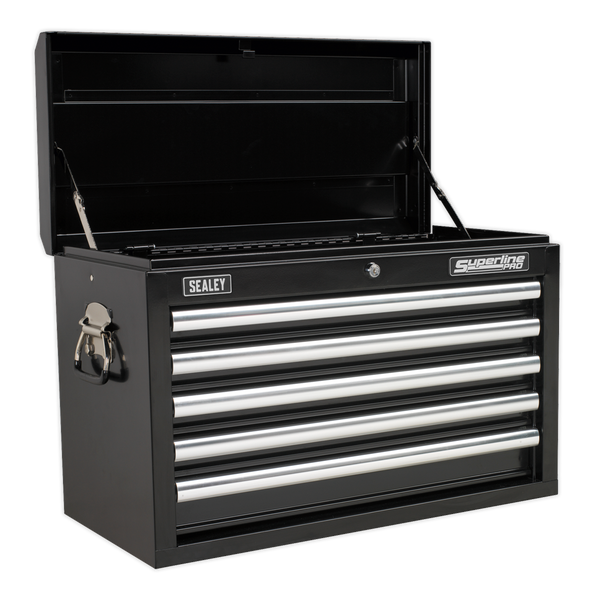 Sealey AP33059B 5 Drawer Topchest with Ball-Bearing Slides - Black