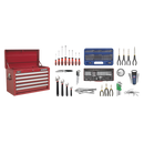 Sealey AP33059COMBO 5 Drawer Topchest with Ball-Bearing Slides & 140pc Tool Kit