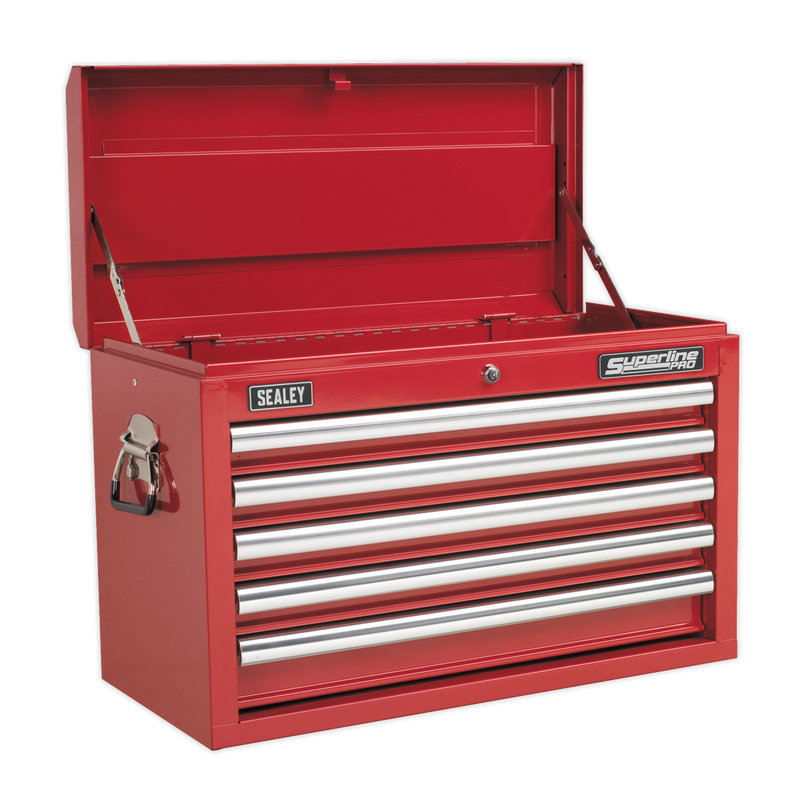 Sealey AP33059 5 Drawer Topchest with Ball-Bearing Slides - Red