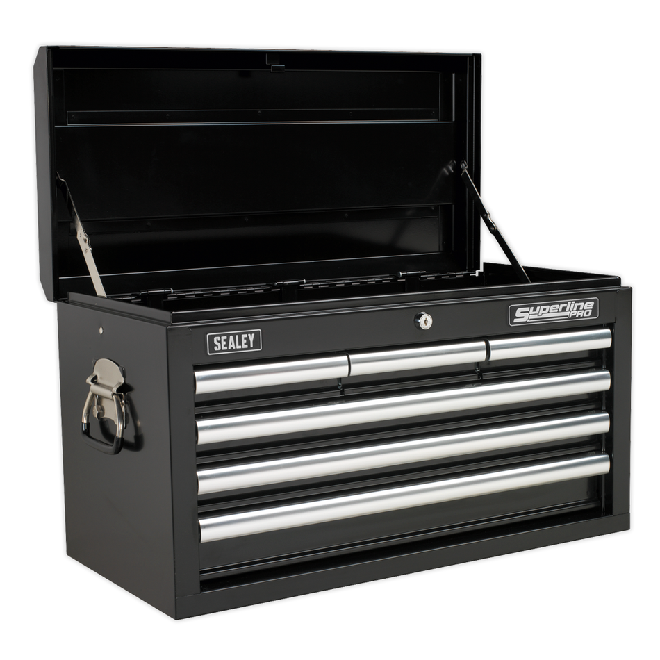 Sealey AP33069B 6 Drawer Topchest with Ball-Bearing Slides - Black