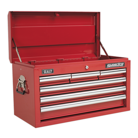 Sealey AP33069 6 Drawer Topchest with Ball-Bearing Slides - Red