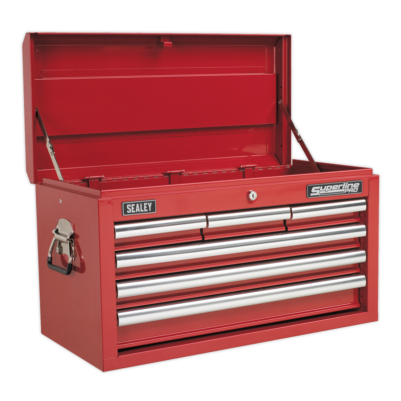 Sealey AP33069 6 Drawer Topchest with Ball-Bearing Slides - Red