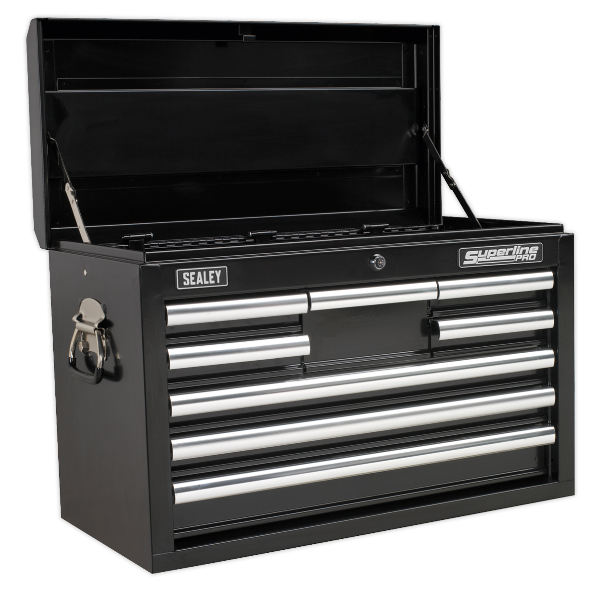 Sealey AP33089B 8 Drawer Topchest with Ball-Bearing Slides - Black