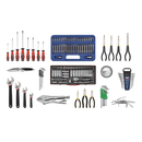 Sealey AP33109BCOMBO 10 Drawer Topchest with Ball-Bearing Slides - Black & 140pc Tool Kit