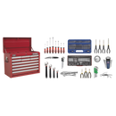 Sealey AP33109COMBO 10 Drawer Topchest with Ball-Bearing Slides & 140pc Tool Kit