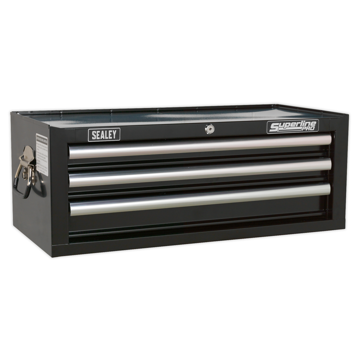 Sealey AP33339B 3 Drawer Mid-Box with Ball-Bearing Slides - Black