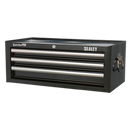 Sealey AP33339B 3 Drawer Mid-Box with Ball-Bearing Slides - Black