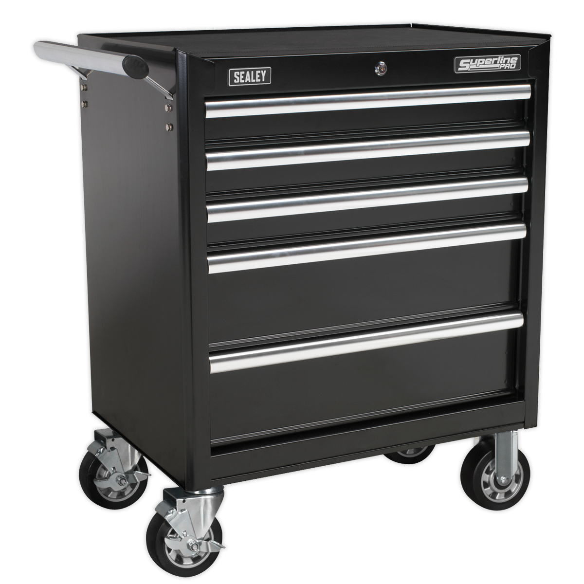 Sealey AP33459B 5 Drawer Rollcab with Ball-Bearing Slides - Black