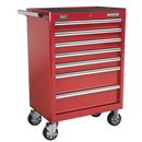 Sealey AP33479 7 Drawer Rollcab with Ball-Bearing Slides - Red