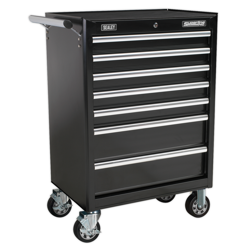 Sealey AP33479B 7 Drawer Rollcab with Ball-Bearing Slides - Black