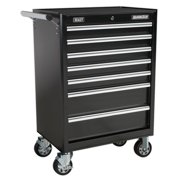 Sealey AP33479B 7 Drawer Rollcab with Ball-Bearing Slides - Black