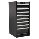 Sealey AP33589B 8 Drawer Hang-On Chest with Ball-Bearing Slides - Black