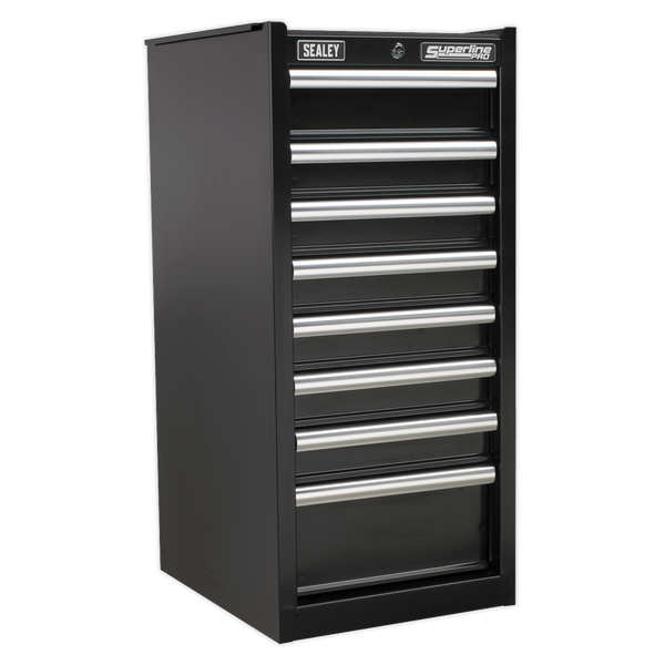 Sealey AP33589B 8 Drawer Hang-On Chest with Ball-Bearing Slides - Black