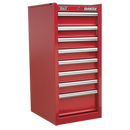 Sealey AP33589 8 Drawer Hang-On Chest with Ball-Bearing Slides - Red