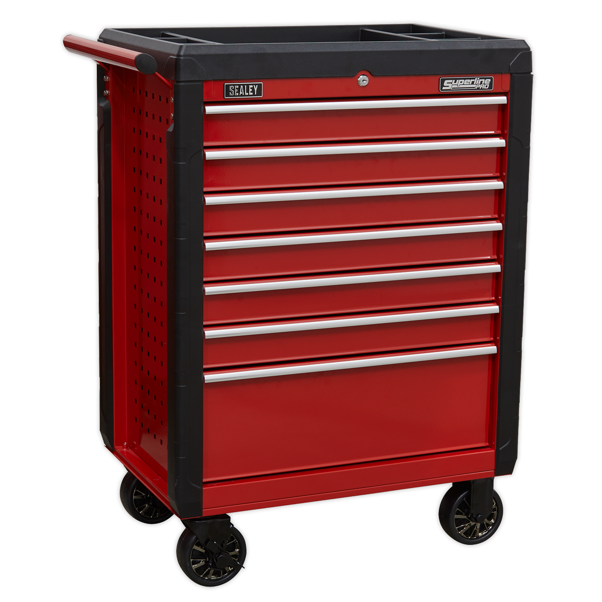 Sealey AP3407 7 Drawer Rollcab with Ball-Bearing Slides - Red