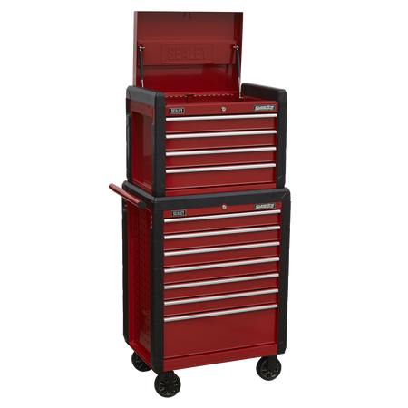 Sealey AP3411STACK Topchest 4 Drawer & Rollcab 7 Drawer Combination