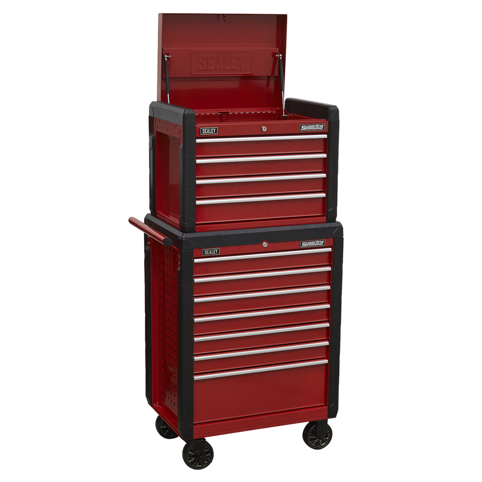 Sealey AP3411STACK Topchest 4 Drawer & Rollcab 7 Drawer Combination