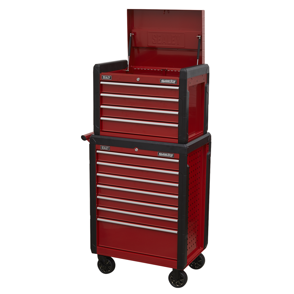 Sealey AP3411STACK Topchest 4 Drawer & Rollcab 7 Drawer Combination
