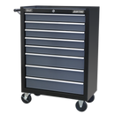 Sealey AP3508TB 8 Drawer Rollcab with Ball-Bearing Slides - Black/Grey