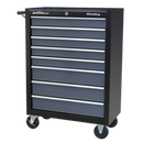 Sealey AP3508TB 8 Drawer Rollcab with Ball-Bearing Slides - Black/Grey