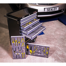 Sealey AP35TBCOMBO3 8 Drawer Rollcab Ball-Bearing Slides - Black/Grey with 302pc Tool Kit