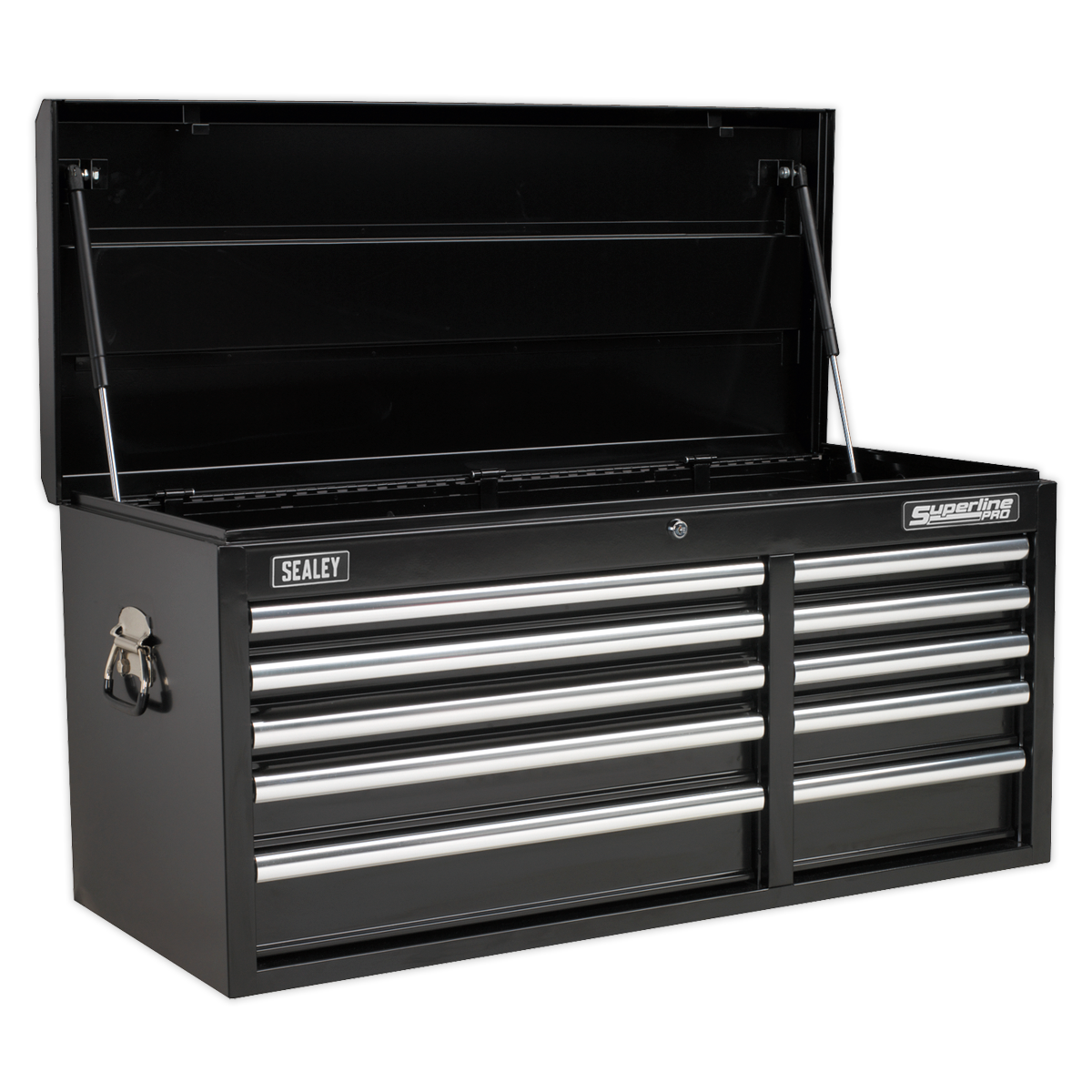 Sealey AP41110B 10 Drawer Topchest with Ball-Bearing Slides - Black