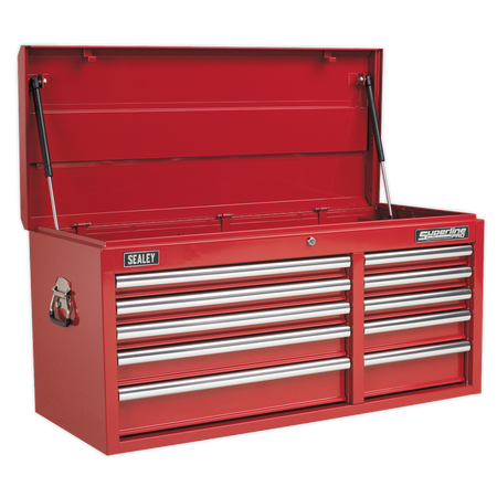 Sealey AP41110 10 Drawer Topchest with Ball-Bearing Slides - Red
