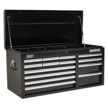 Sealey AP41149B 14 Drawer Topchest with Ball-Bearing Slides - Black