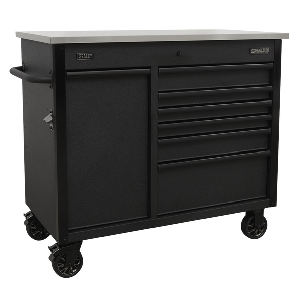 Sealey AP4206BE 1120mm Mobile Tool Cabinet with Power Tool Charging Drawer