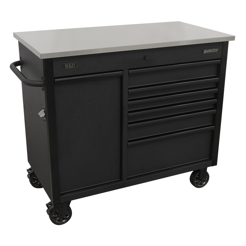 Sealey AP4206BE 1120mm Mobile Tool Cabinet with Power Tool Charging Drawer