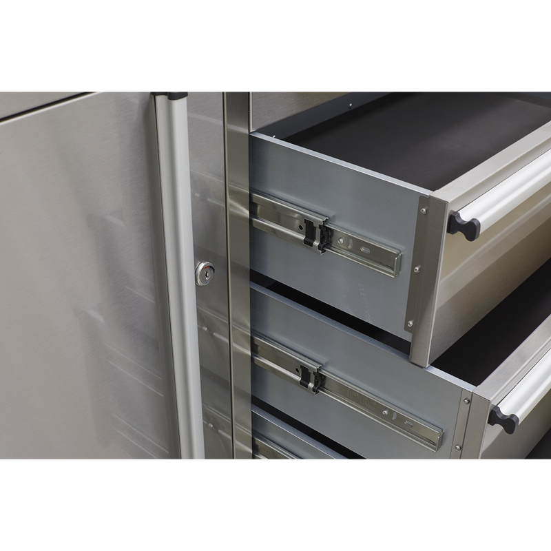 Sealey AP4804SS 4 Drawer Stainless Steel Mobile Tool Cabinet