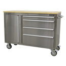 Sealey AP4804SS 4 Drawer Stainless Steel Mobile Tool Cabinet