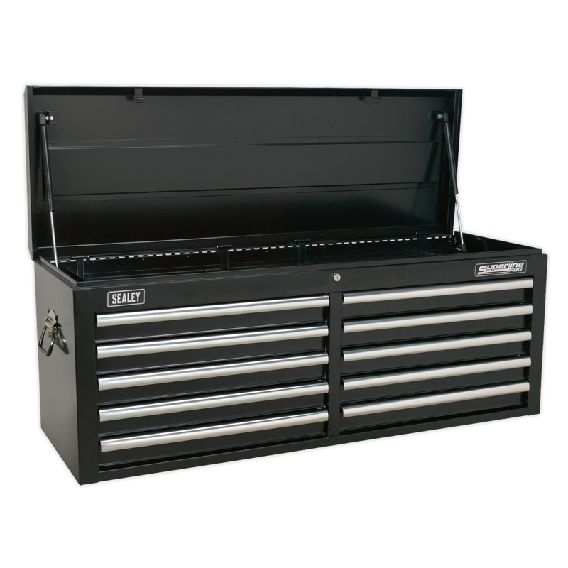 Sealey AP5210TB 10 Drawer Topchest with Ball-Bearing Slides - Black