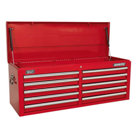 Sealey AP5210T 10 Drawer Topchest with Ball-Bearing Slides - Red