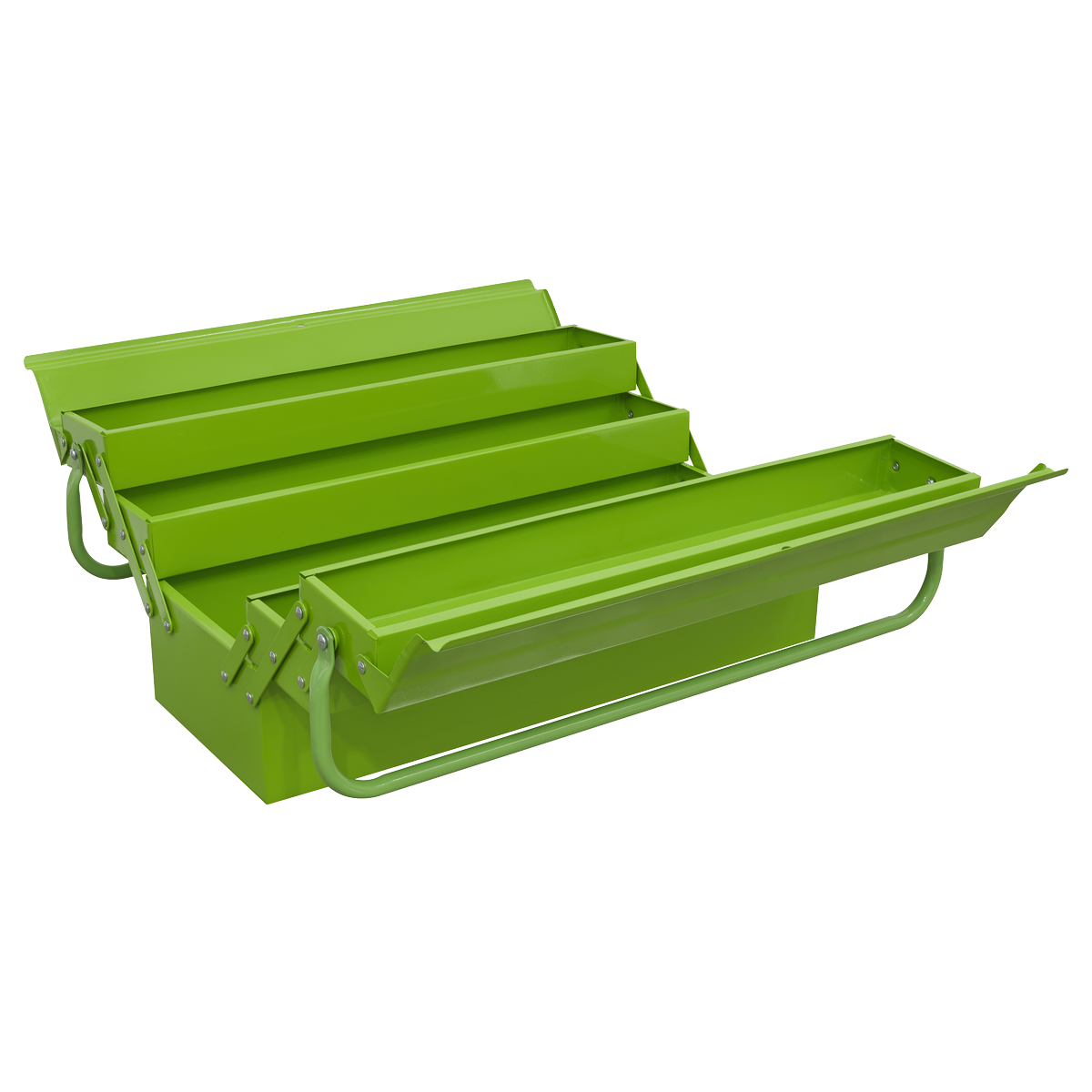 Sealey AP521HV 530mm 4 Tray Cantilever Toolbox Hi-Vis Green